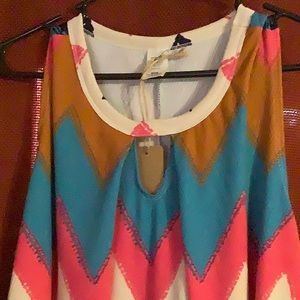 Fun geometric design dress